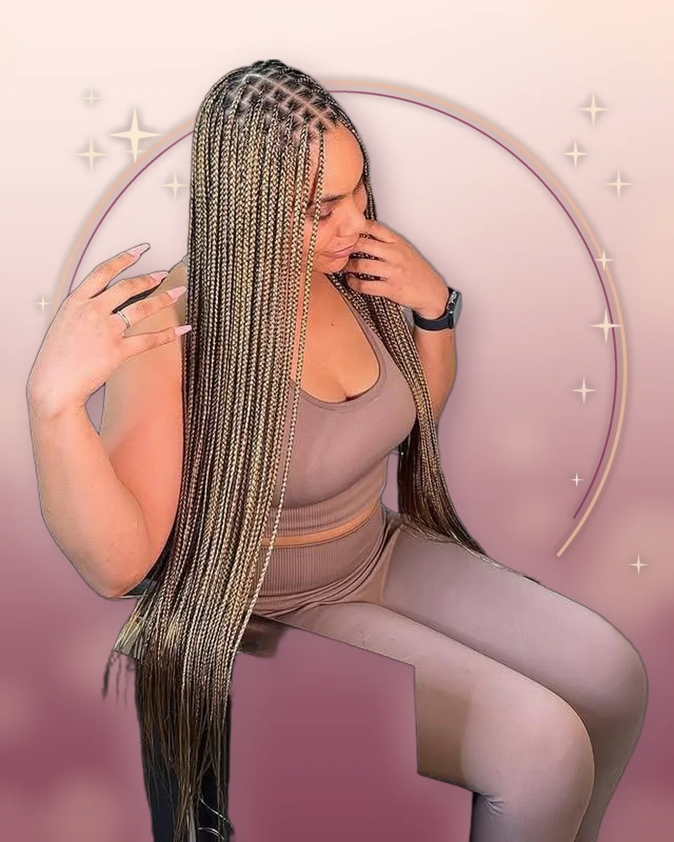 Extra Small Knotless Braids